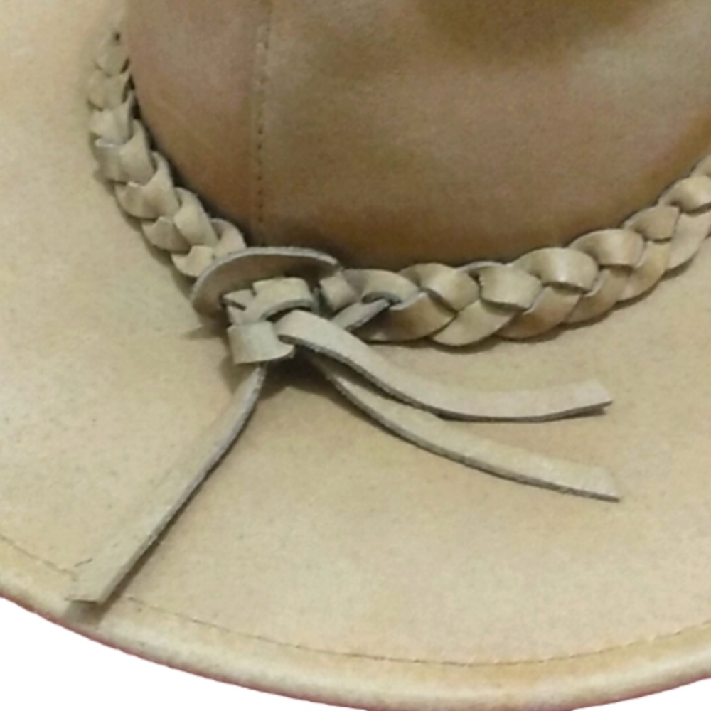 Australian Outback Leather Crusher Hat - Picture 7 of 16